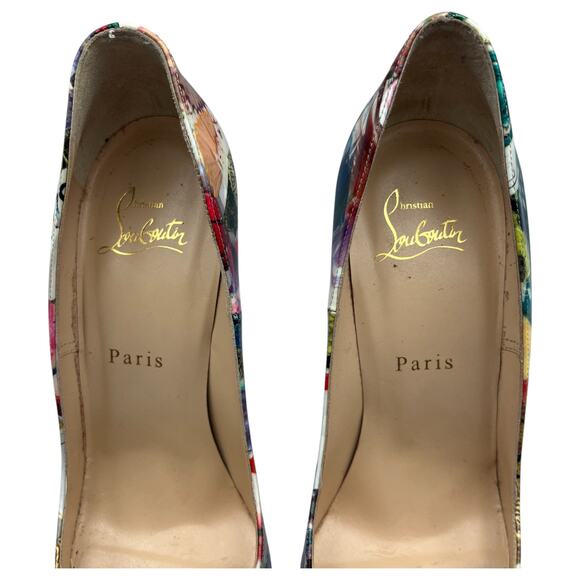 Christian Louboutin So Kate 120 Patent Trash Pointed Toe Pumps Heels Size 38 / 8 - Picture 6 of 11